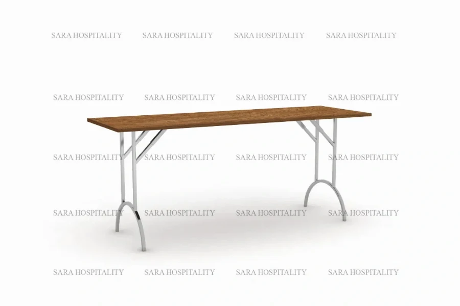 Sleek portable work table showcasing telescoping legs and a lightweight, streamlined design for versatile use