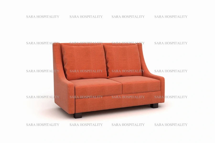 Modern Upholstered Loveseat Sofa with Plush Cushions - 3