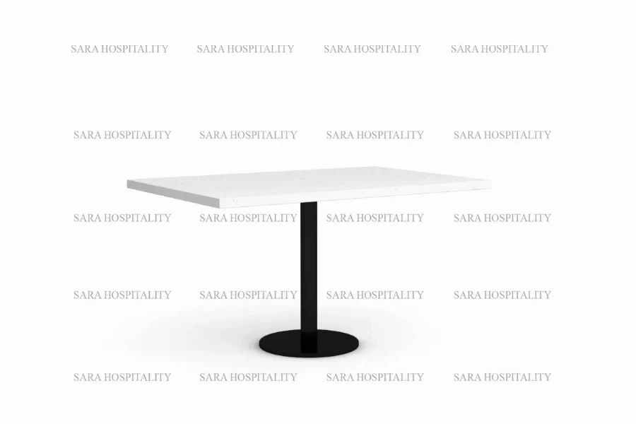 Modern pedestal accent table featuring a sleek circular top supported by a tapered, sculptural base