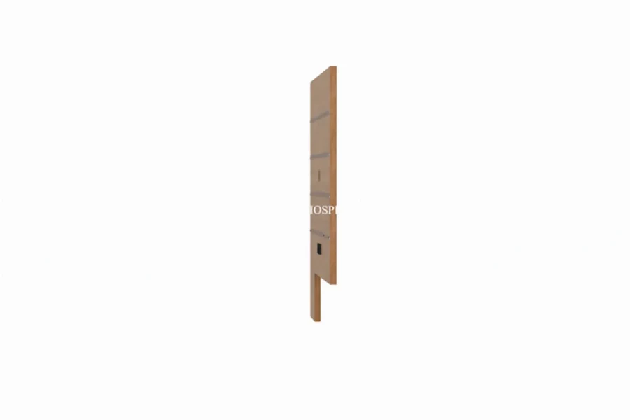 Modern Hospitality TV Panel with Built-in Cable Management - 1