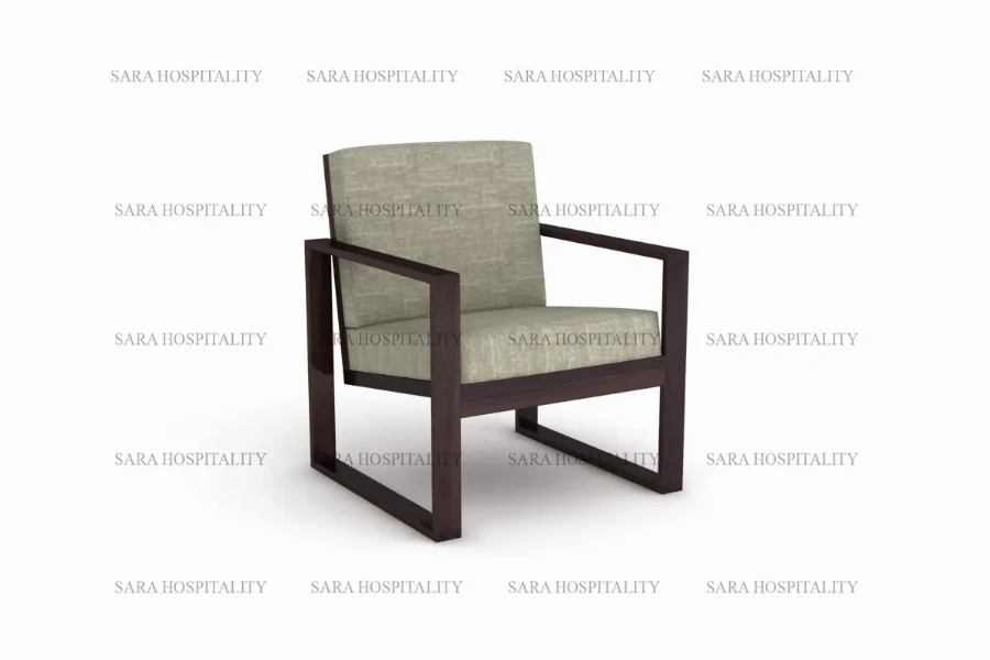 premium wooden frame armchair