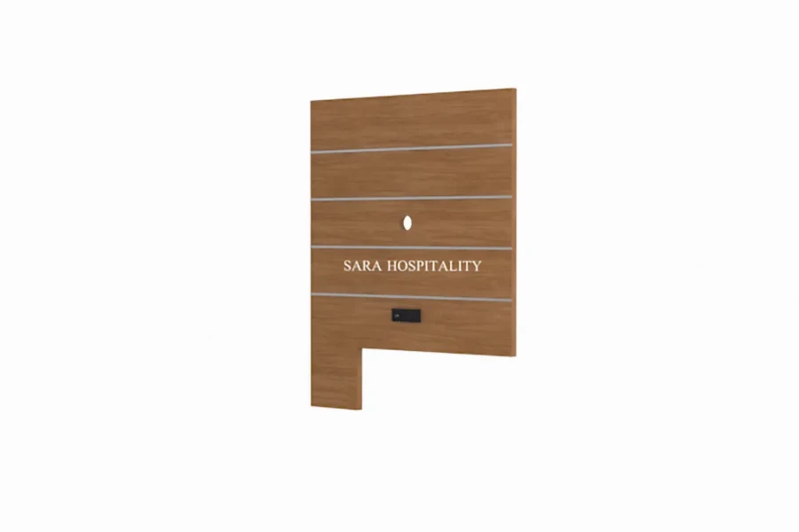 Modern Hospitality TV Panel with Built-in Cable Management - 1