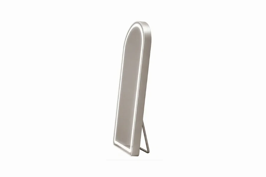 Durable tall mirror with a radius-corner design for high-end commercial interiors