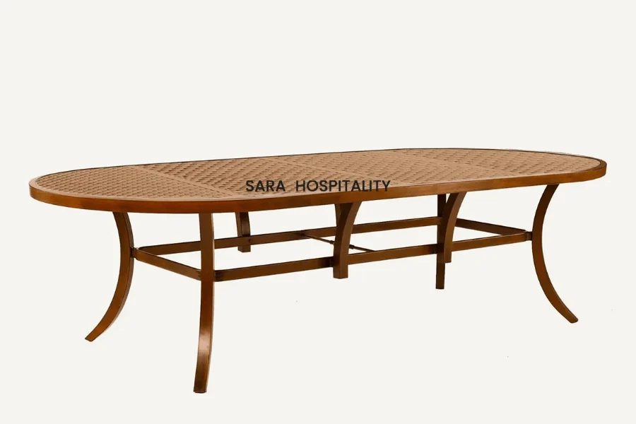 Outdoor Oval Dining Table -1