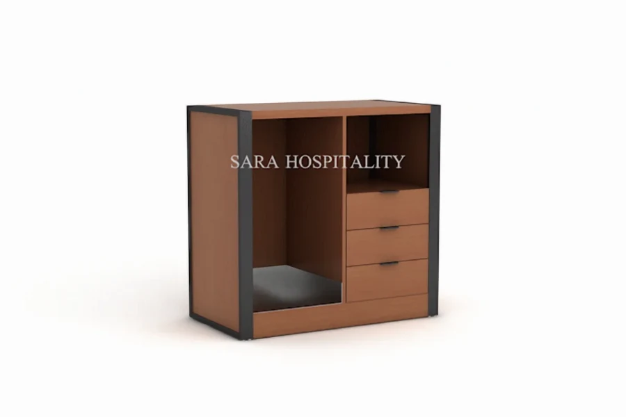 Hospitality Multimedia Combo with Storage and Appliance Space - 2