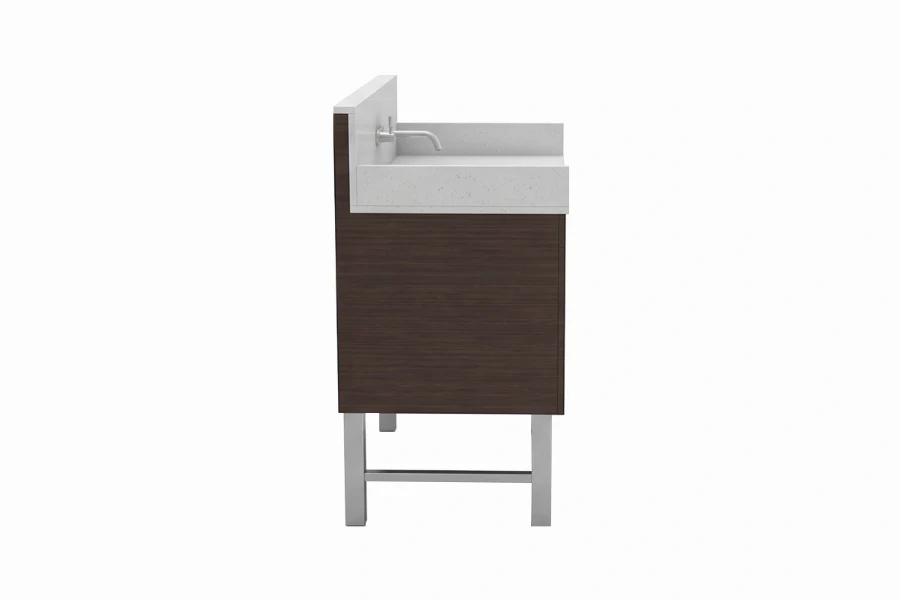 Sleek space-saving utility counter showcasing a heavy-duty, low-profile layout tailored for high-use compact spaces