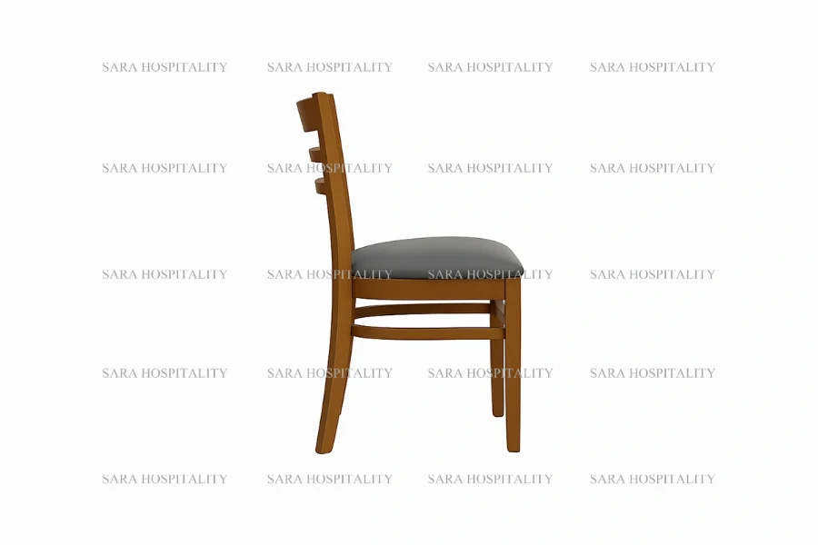 Sleek Ladder Back Wooden Chair for morning cafes