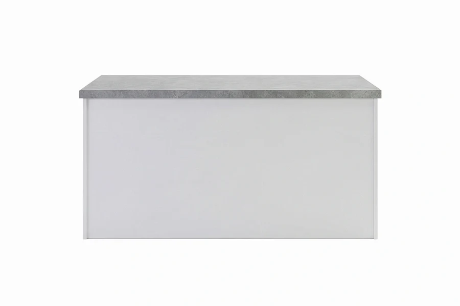 Minimalist chunky surface featuring a solid, durable structure and a polished, uniform finish for an upscale focal point