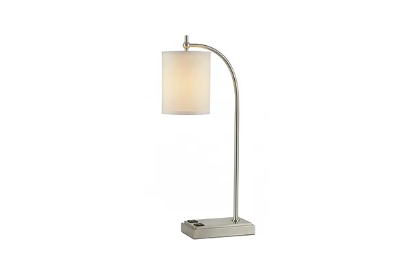 Curved Arm Hanging Shade Desk Lamp