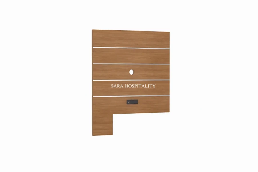 Modern Hospitality TV Panel with Built-in Cable Management - 1