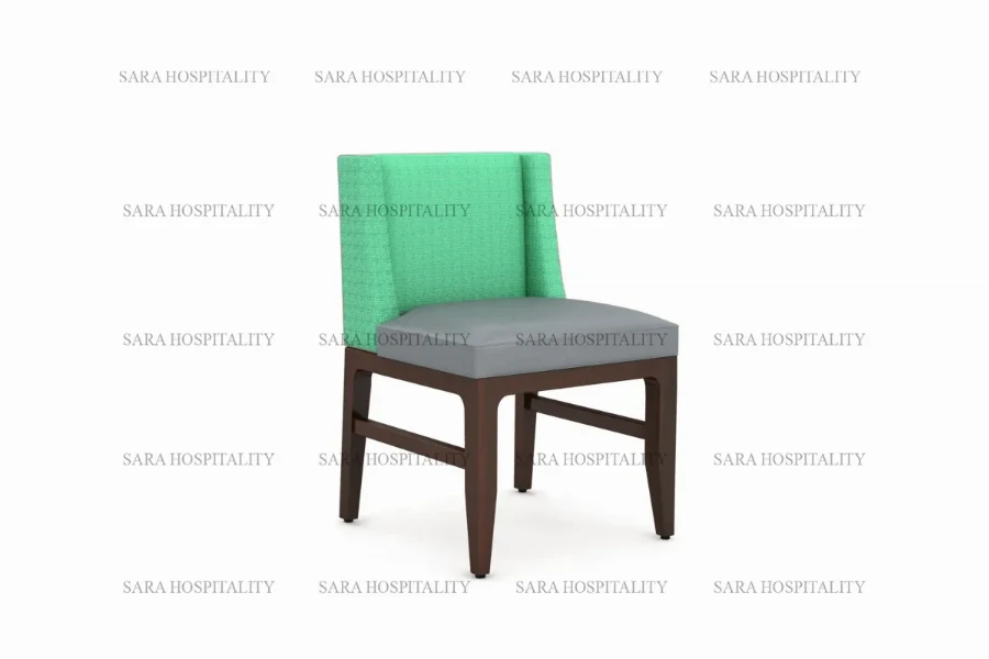Durable Contemporary Wood Frame Chair for commercial hospitality."