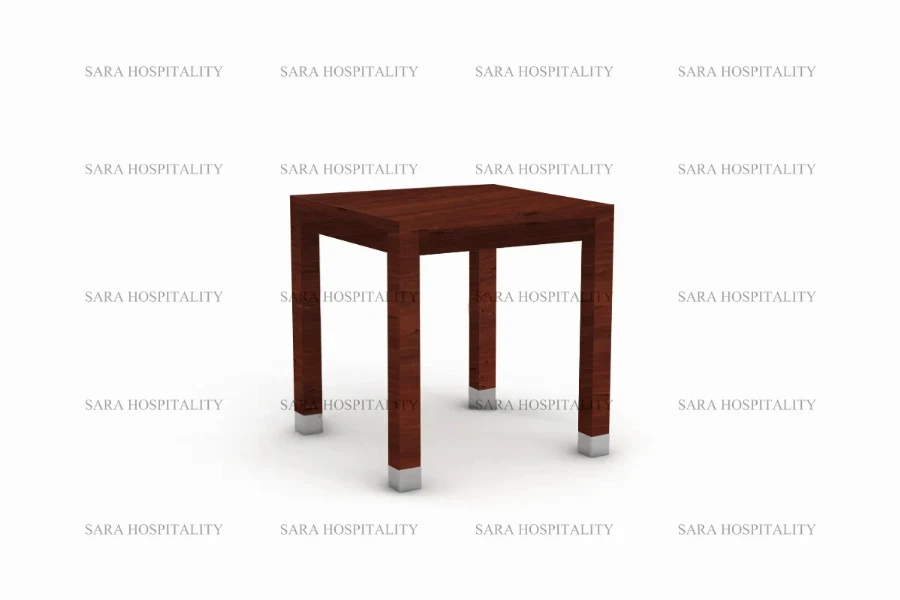 Minimalist square pedestal table featuring a balanced, sturdy frame and a clutter-free aesthetic