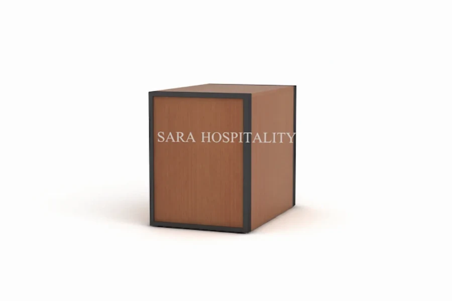 Modern Hospitality Writing Desk with Storage Drawers - 4