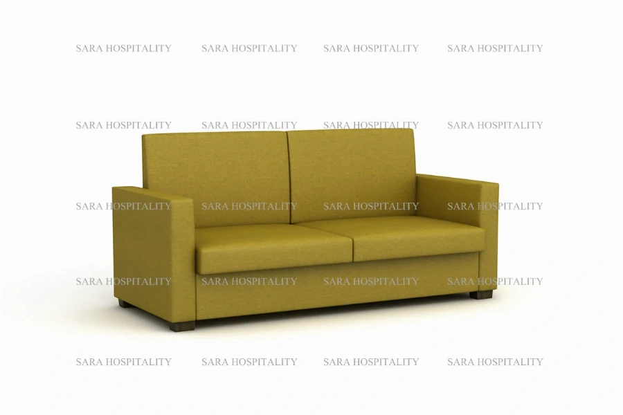 Modern Upholstered Box Arm Sofa in premium fabric - 3