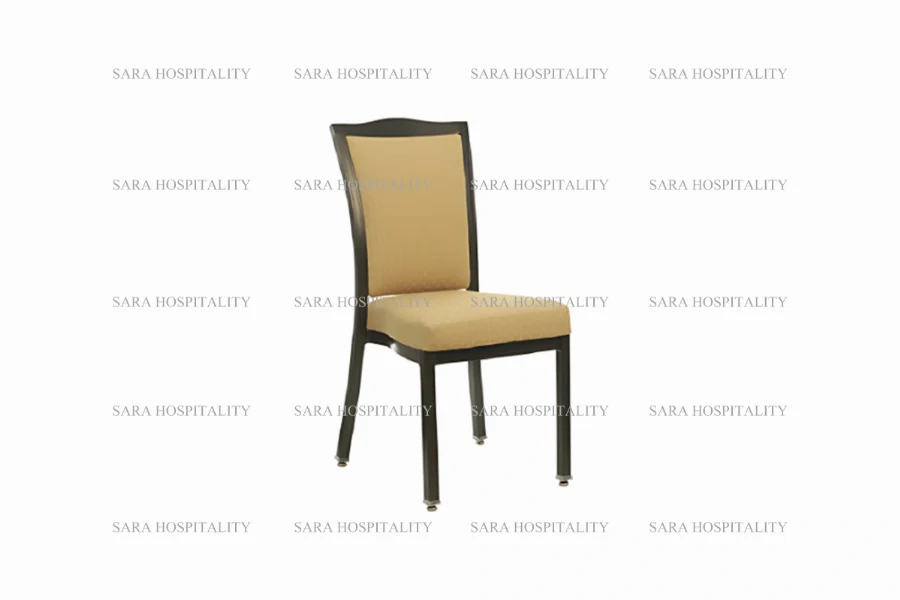 Elegant Upholstered Side Chair for hotel breakfast room seating