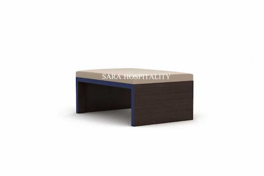 Hospitality Luggage Bench with Cushioned Top - 4