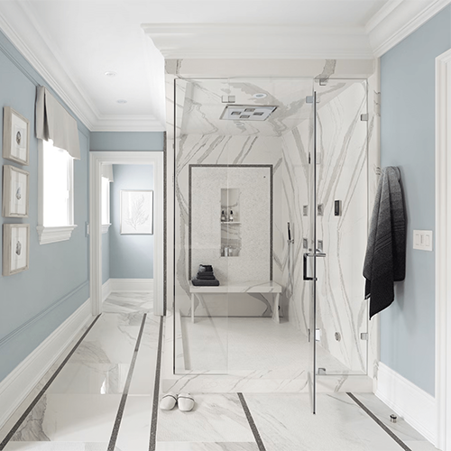 Buy walk-in quartz shower surround with modern design