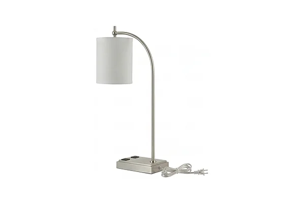 Curved Arm Hanging Shade Desk Lamp