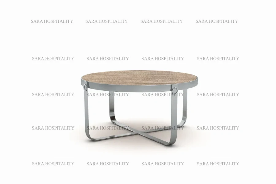 Contemporary center table showcasing a sleek, minimalist silhouette with clean edges and a seamless finish
