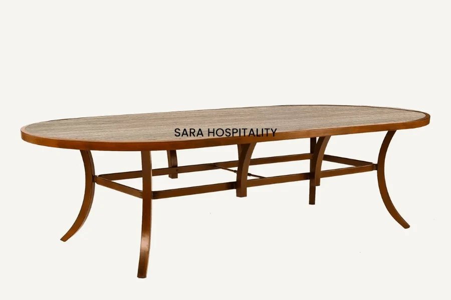 Outdoor Oval Dining Table-2