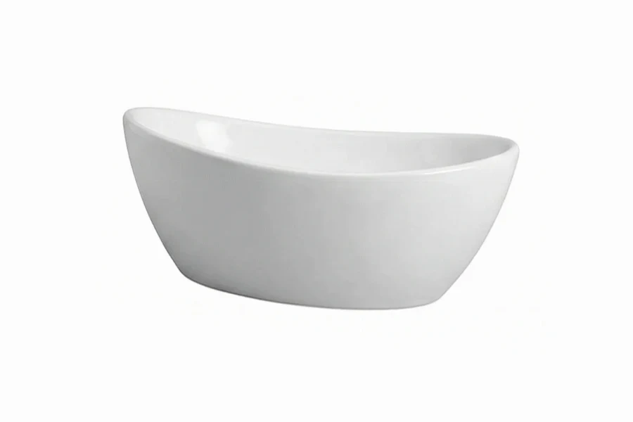 Architectural countertop basin showcasing a balanced, symmetrical form and a refined, minimalist aesthetic