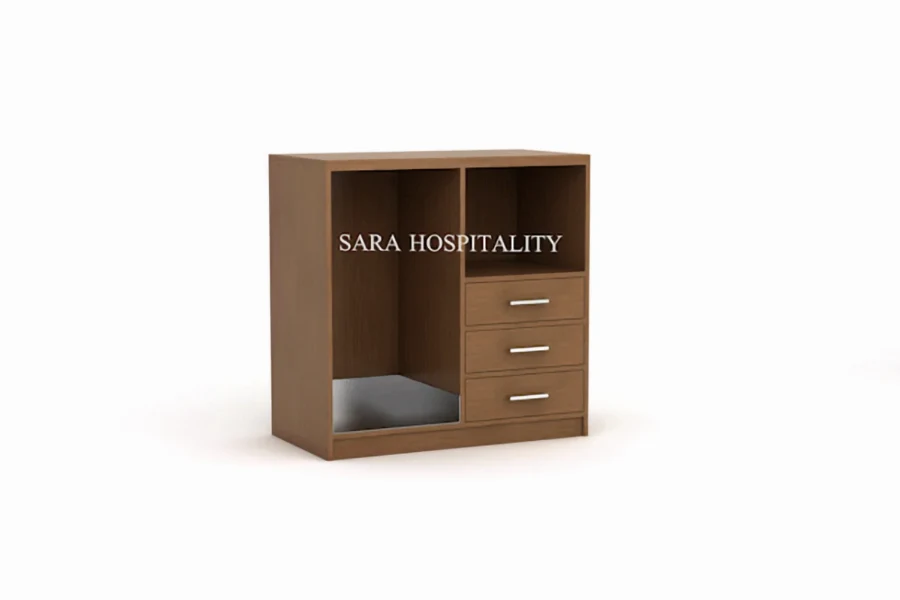 Hospitality Multimedia Combo with Storage and Appliance Space - 2