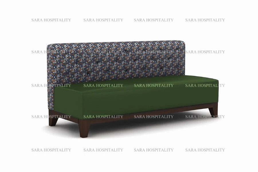 Modern High-Back Upholstered Banquette Sofa -4