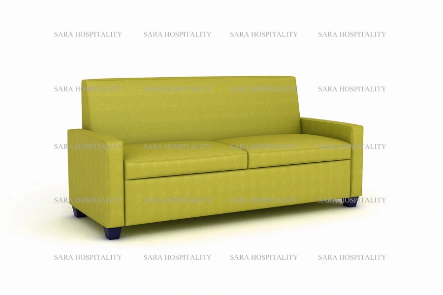Contemporary Upholstered Sofa in Blue Fabric - 3