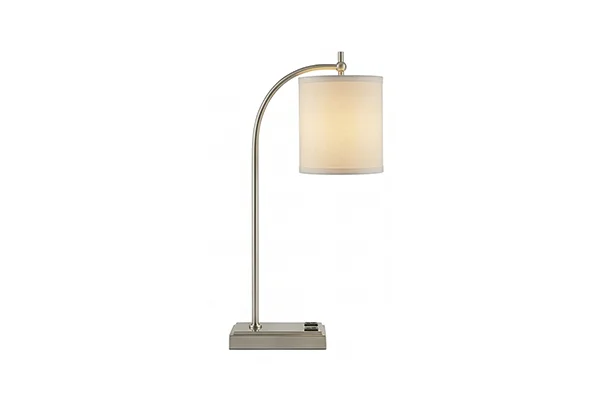 Curved Arm Hanging Shade Desk Lamp
