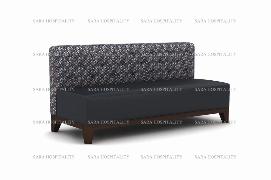 Modern High-Back Upholstered Banquette Sofa -1