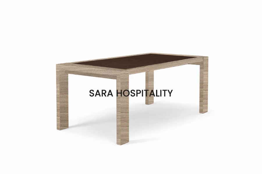 Senior Living Wooden Dining Table - Solid Wood with Scratch-Resistant Top - 2