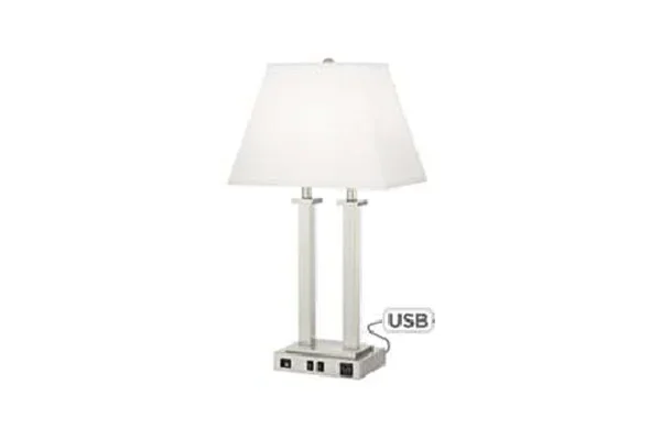 Dual Column Base Lamp