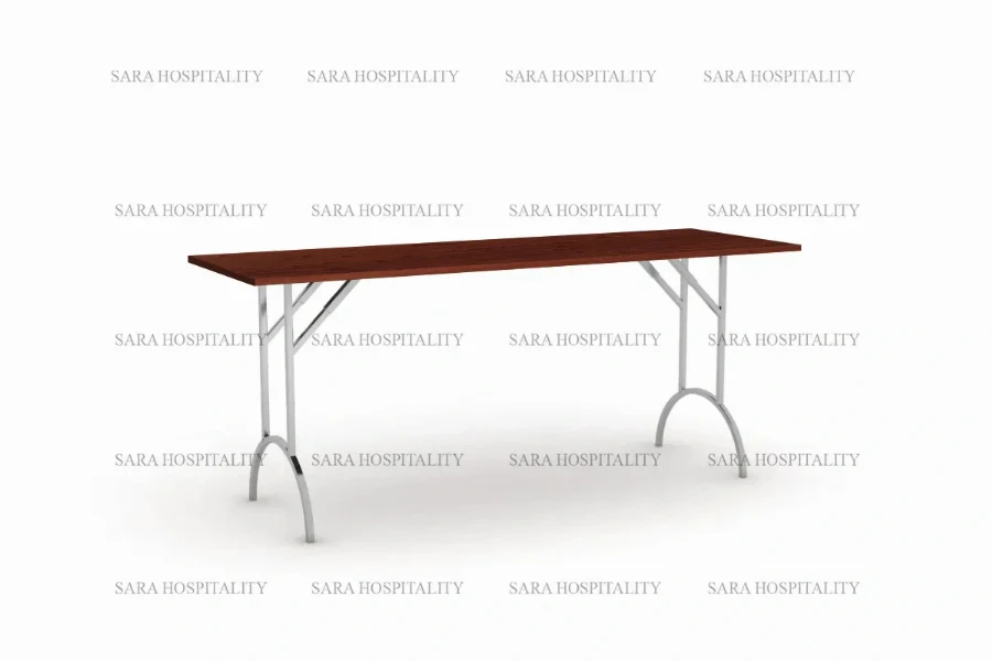 Industrial-style utility desk featuring a sturdy metal underframe and a resilient, easy-to-clean finish