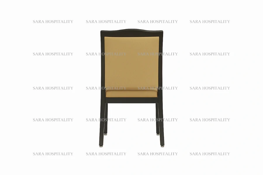 Minimalist Elegant Upholstered Side Chair for upscale inn breakfast rooms