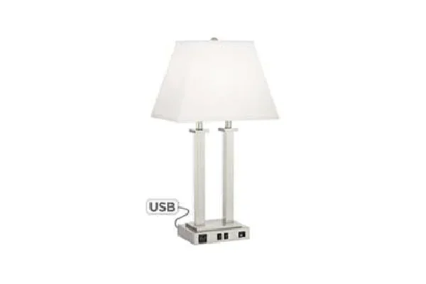 Dual Column Base Lamp