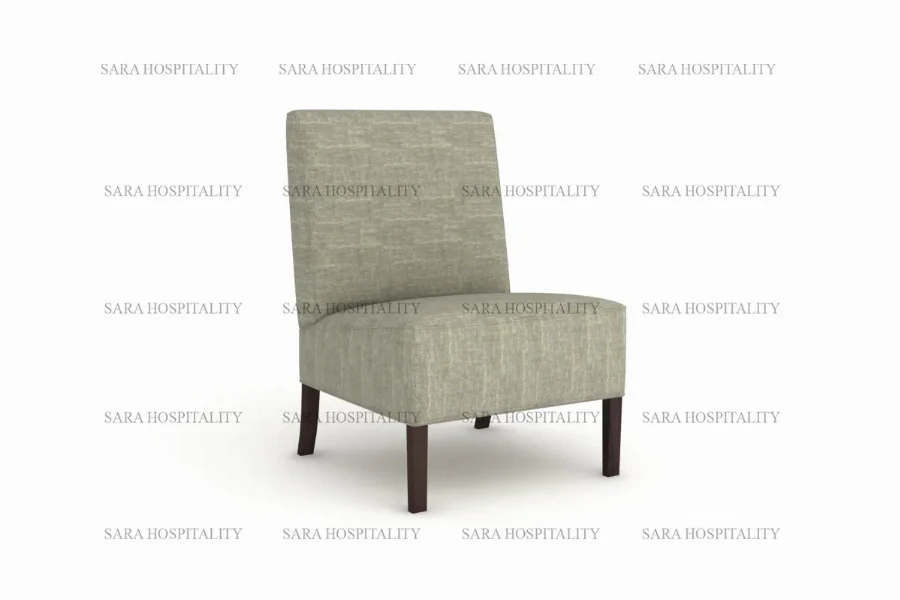 Grand Elevated-Back Lounge Chair for stately hotel morning atriums