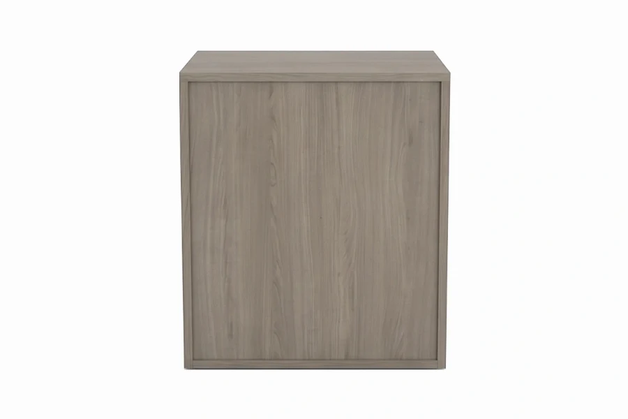 Contemporary Right-Door Bedside Cabinet: Monolithic frame offering spacious enclosed storage with a clean, right-opening facade