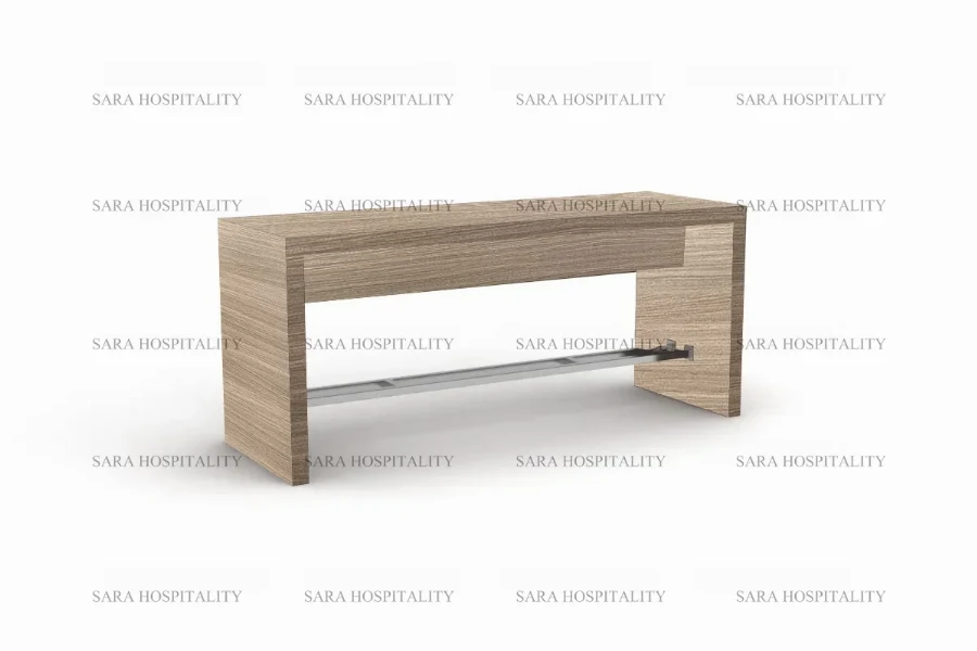 Sleek low-profile desk showcasing a streamlined silhouette and a seamless, high-quality finish for a distraction-free workspace