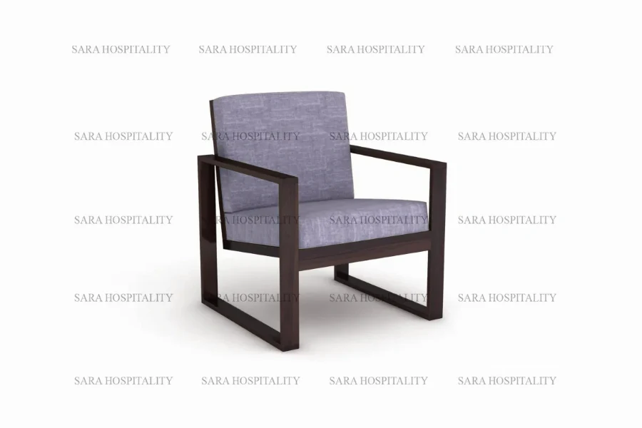 classic wooden frame armchair