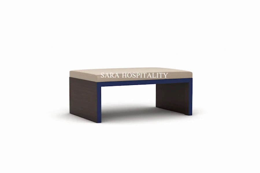 Hospitality Luggage Bench with Cushioned Top - 2