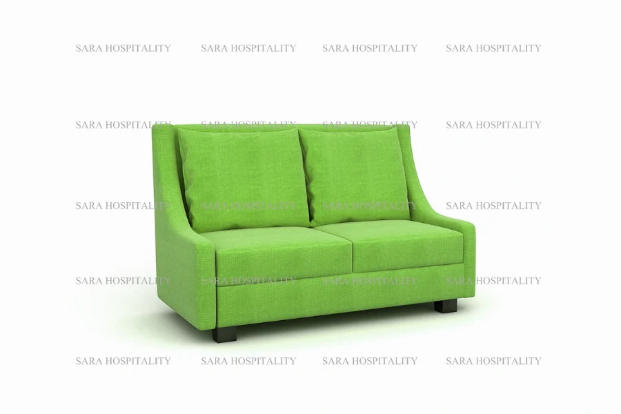 Modern Upholstered Loveseat Sofa with Plush Cushions - 1