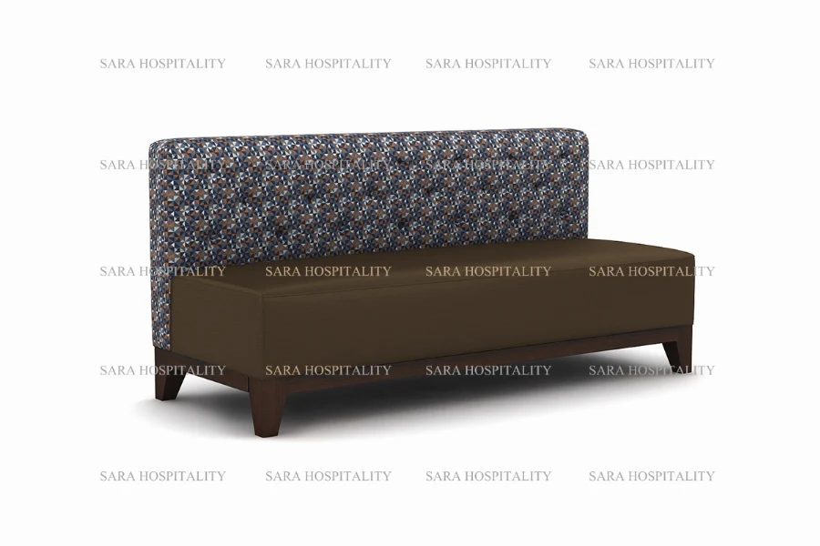 Modern High-Back Upholstered Banquette Sofa -2