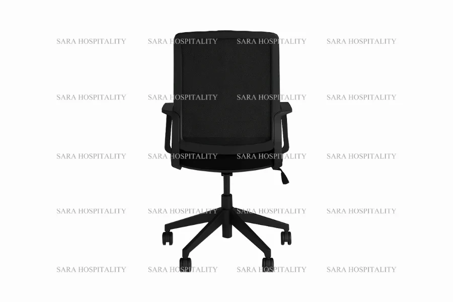 Contoured Mesh Ergonomic Chair for airy breakfast inn workspaces