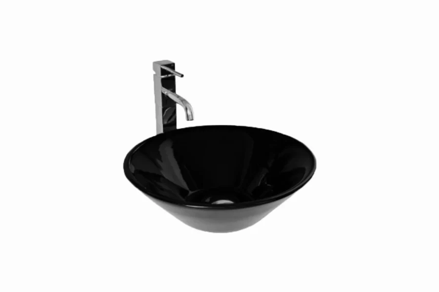 Sleek square basin with a cushioned-edge design, blending geometric structure with smooth, fluid lines