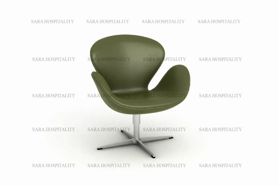 Sculptural Designer Ergonomic Chair for high-end hotel morning atriums