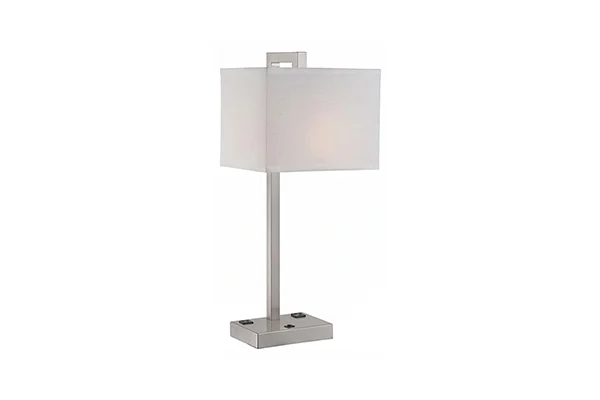 Square Shade Column Desk Lamp