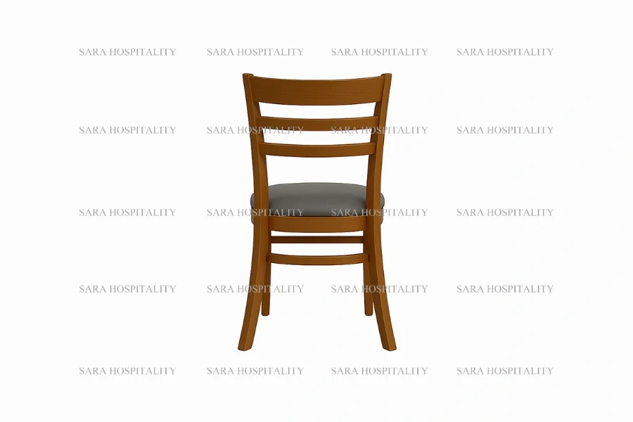 Minimalist Ladder Back Wooden Chair for breakfast inns