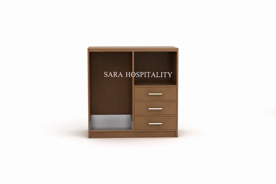Hospitality Multimedia Combo with Storage and Appliance Space - 3