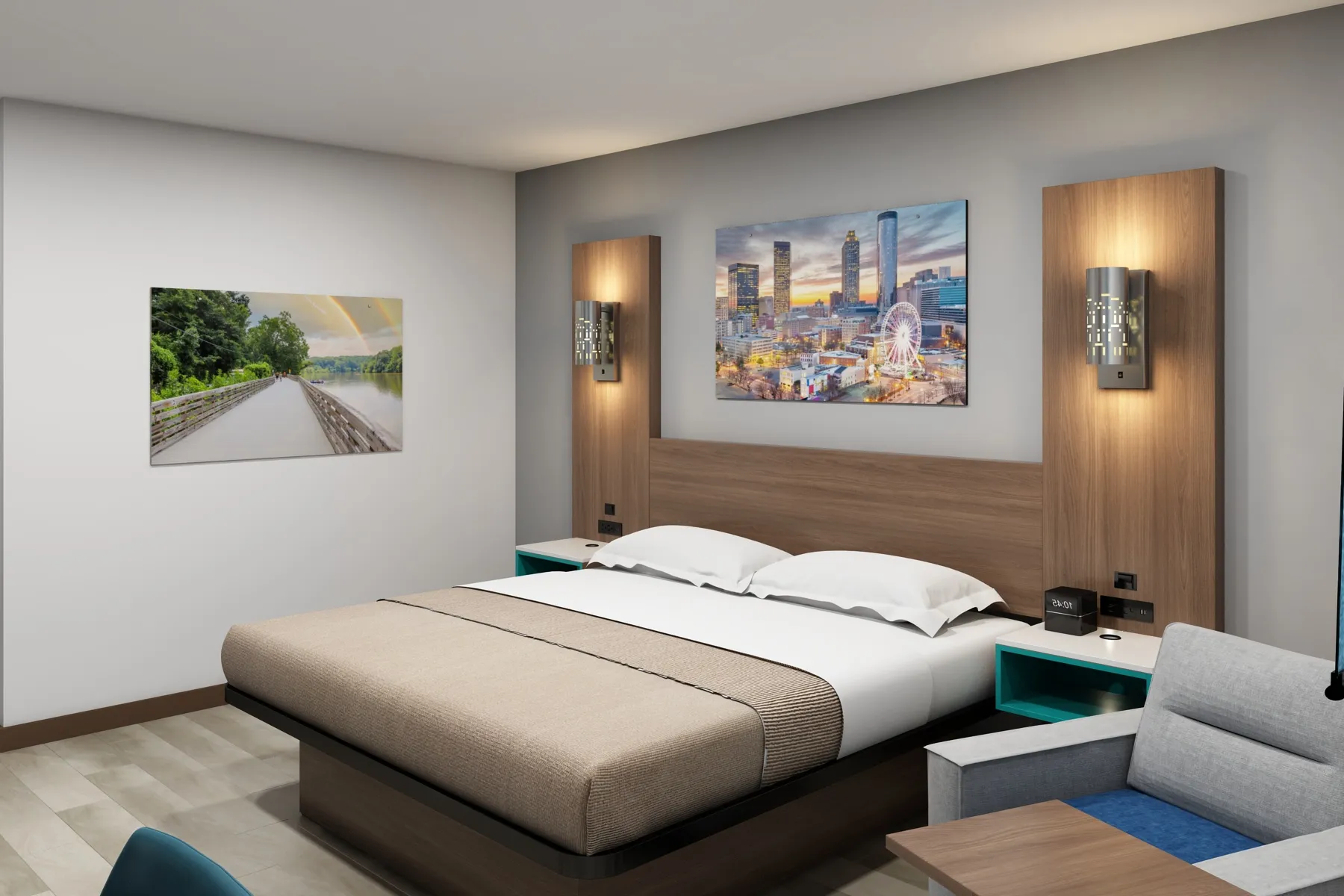 Approved Casegoods Single Bed Room- La Quinta Inn & Suites by Wyndham, Roswell, Georgia