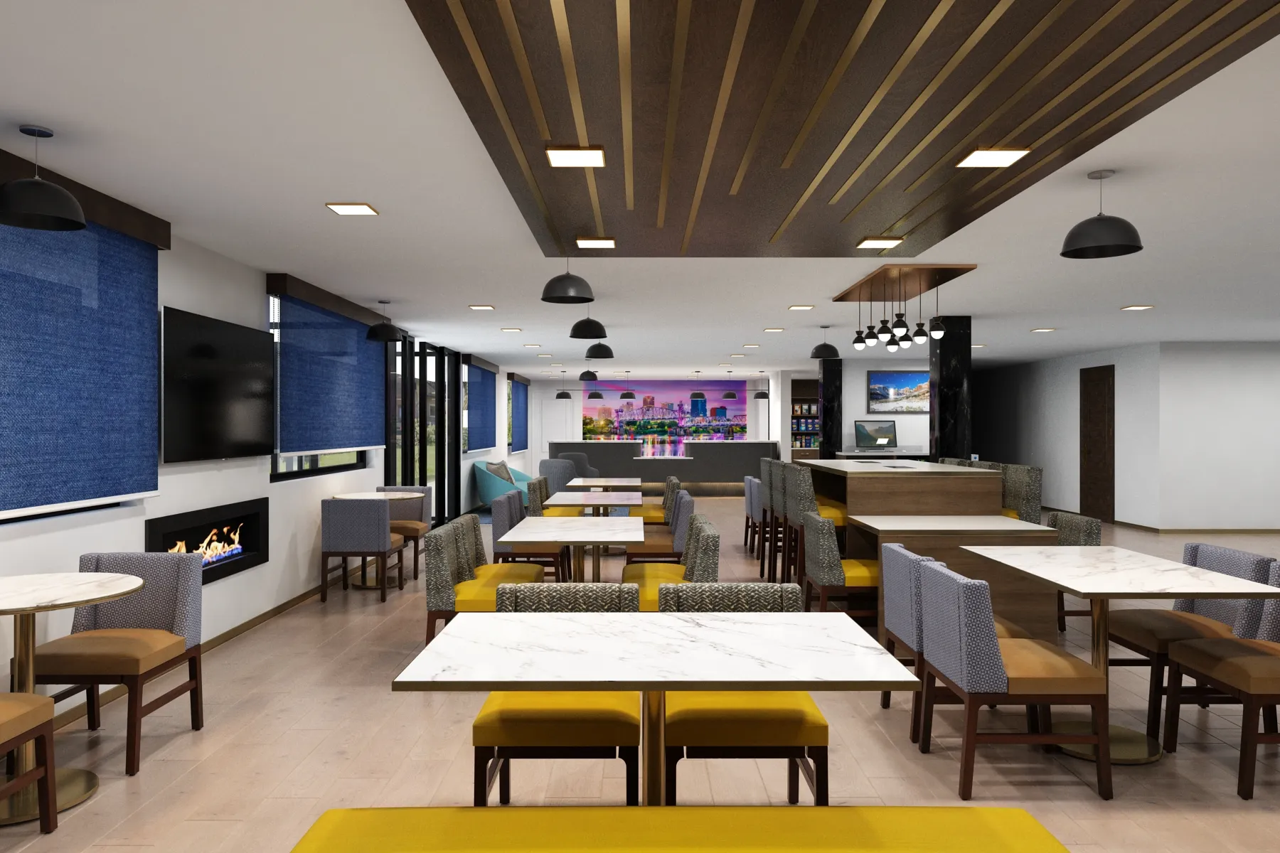 Approved Casegoods braskfast Area - La Quinta & Hawthorn Dual-Brand, Springdale, AR